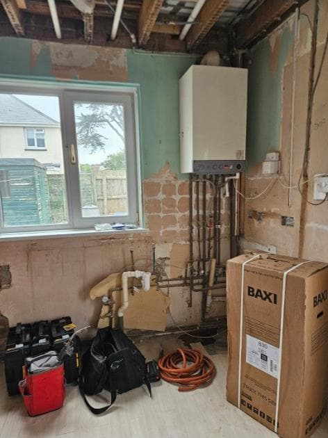 Old Potterton boiler before replacement in Paignton